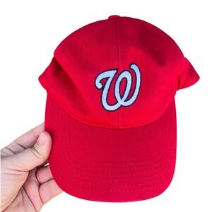 Washington Nationals NWOT‎ MLB Baseball Cap Hat Red White Adjustable Adult